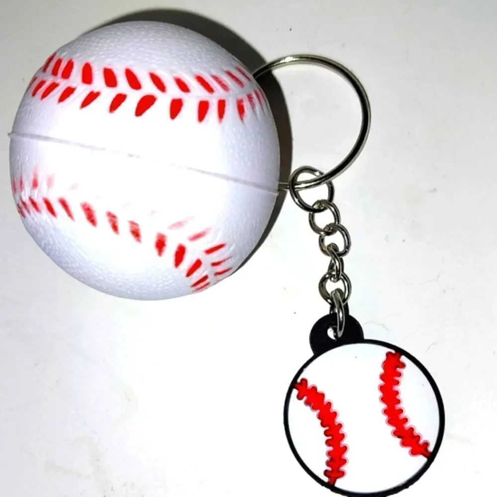 Unisex kids stress ball and keychain set